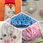 12 Pack Small Blue Decorative Baby Pacifiers, Baby Shower Favors