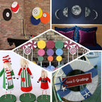 36 Pack 4" White StyroFoam Disc, DIY Polystyrene Foam Craft Supplies