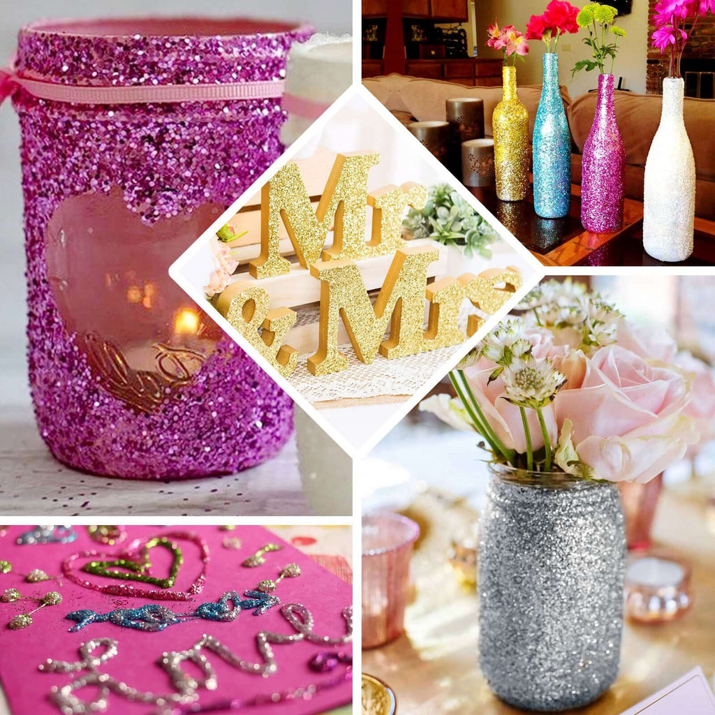 Metallic Glitter Glue Purple - Washable Nontoxic Art Glue for Fun DIY Projects Scrapbooking & Party Decor 4 oz Bottle