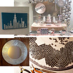 10 Pack 10 Sq ft Silver Peel and Stick Backsplash, Mosaic Mirror Wall Tiles