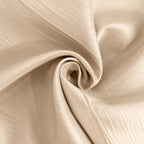 Crinkle Crushed Taffeta Chair Cover for Banquet Chairs Beige - Reusable Slipcover - Bell Racket Store