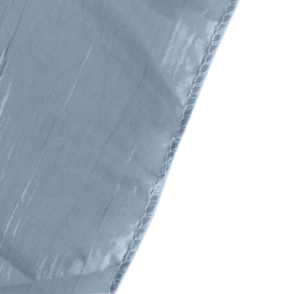Crinkle Crushed Taffeta Chair Cover for Banquet Chairs Dusty Blue - Reusable Slipcover - Bell Racket Store
