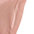 Crinkle Crushed Taffeta Chair Cover for Banquet Chairs Dusty Rose - Reusable Slipcover - Bell Racket Store