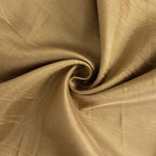 Crinkle Crushed Taffeta Chair Cover for Banquet Chairs Gold - Reusable Slipcover - Bell Racket Store