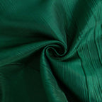 Crinkle Crushed Taffeta Chair Cover for Banquet Chairs Hunter Emerald Green - Reusable Slipcover - Bell Racket Store
