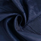 Crinkle Crushed Taffeta Chair Cover for Banquet Chairs Navy Blue - Reusable Slipcover - Bell Racket Store