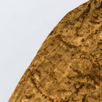 Crushed Velvet Fitted Rectangular 6ft Table Cover Gold - Wrinkle - Free Stretchy Tablecloth - Bell Racket Store