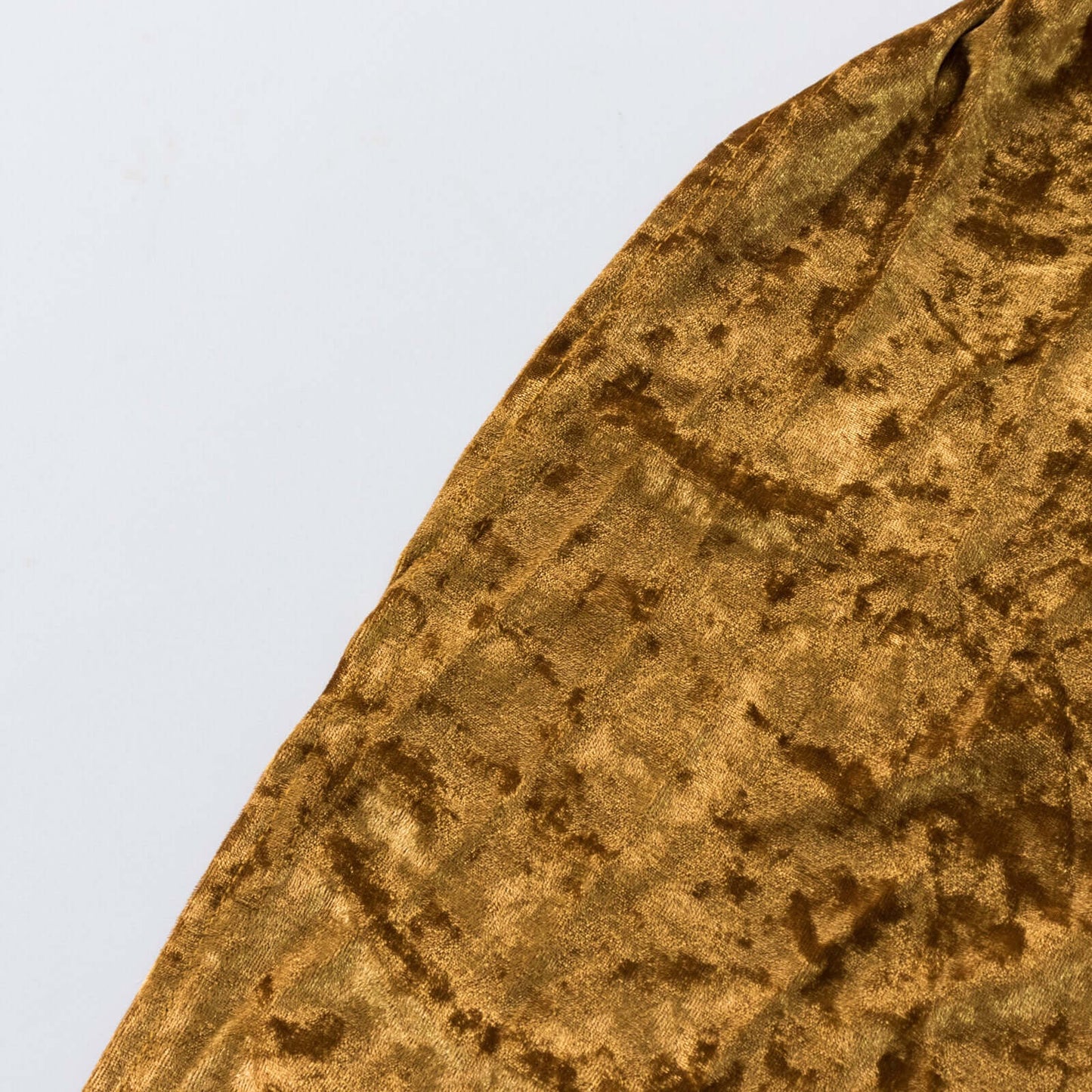 Crushed Velvet Fitted Rectangular 6ft Table Cover Gold - Wrinkle - Free Stretchy Tablecloth - Bell Racket Store