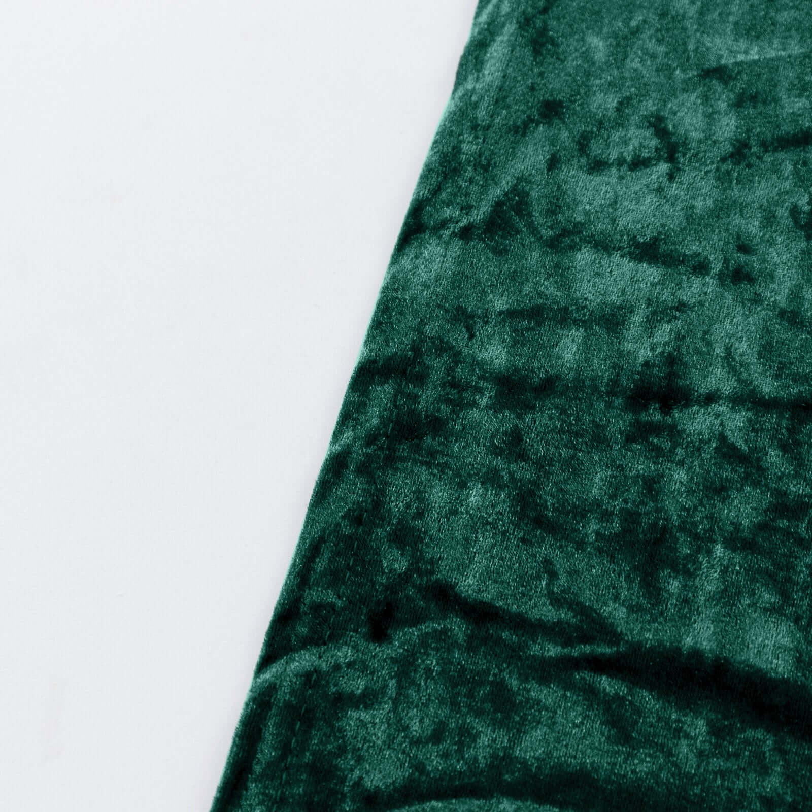 Crushed Velvet Fitted Rectangular 6ft Table Cover Hunter Emerald Green - Wrinkle - Free Stretchy Tablecloth - Bell Racket Store