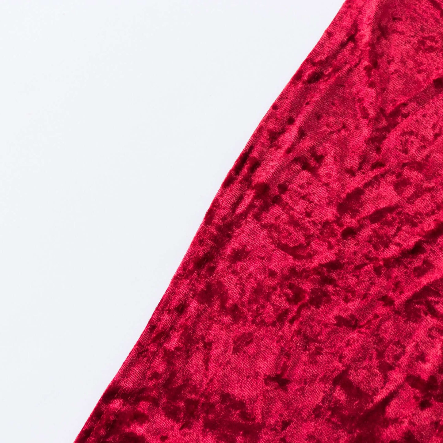 Crushed Velvet Fitted Rectangular 6ft Table Cover Red - Wrinkle - Free Stretchy Tablecloth - Bell Racket Store