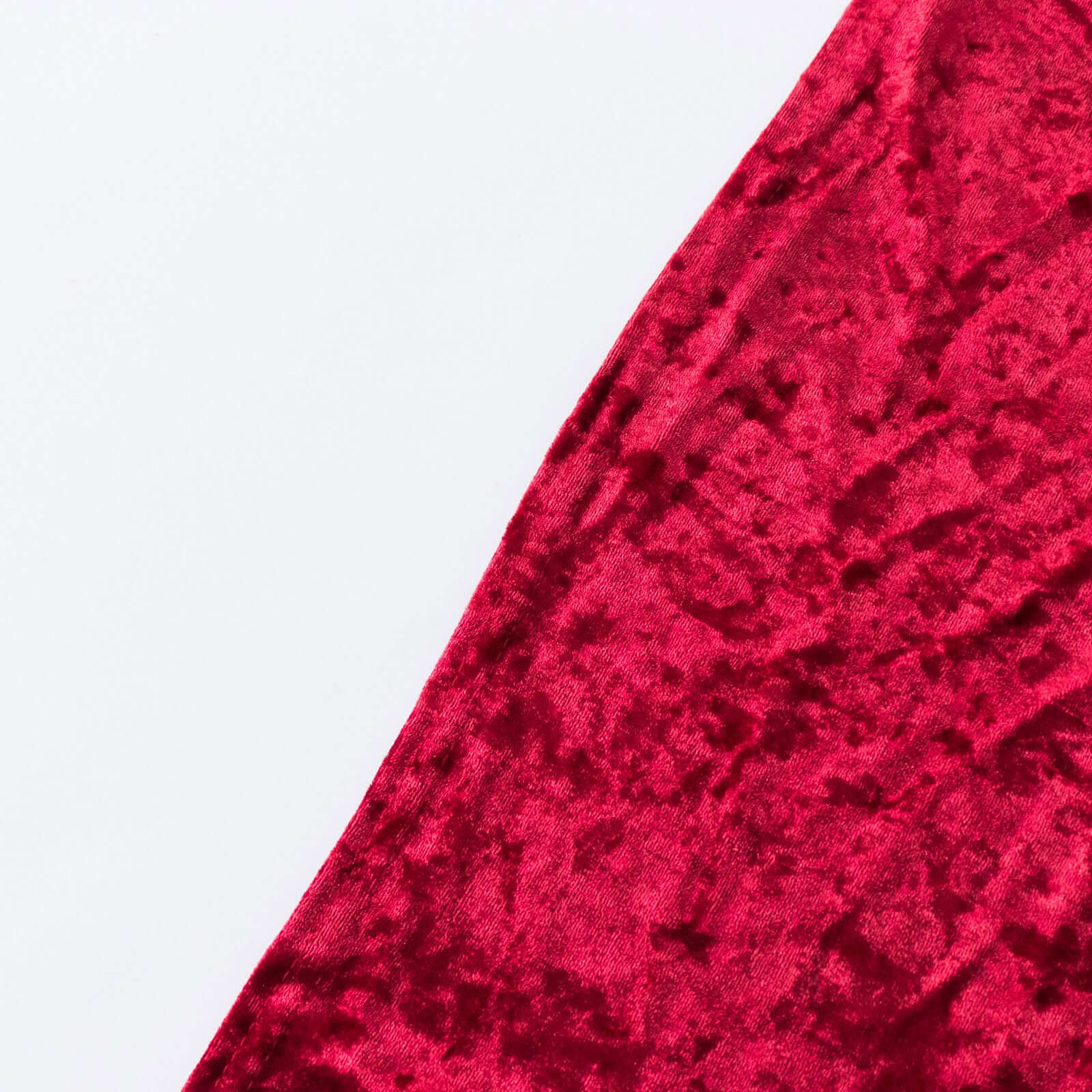 Crushed Velvet Fitted Rectangular 6ft Table Cover Red - Wrinkle - Free Stretchy Tablecloth - Bell Racket Store