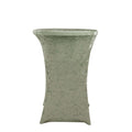 Crushed Velvet Spandex 30" Round Cocktail Table Cover Sage Green Smooth Highboy Tablecloth - Bell Racket Store