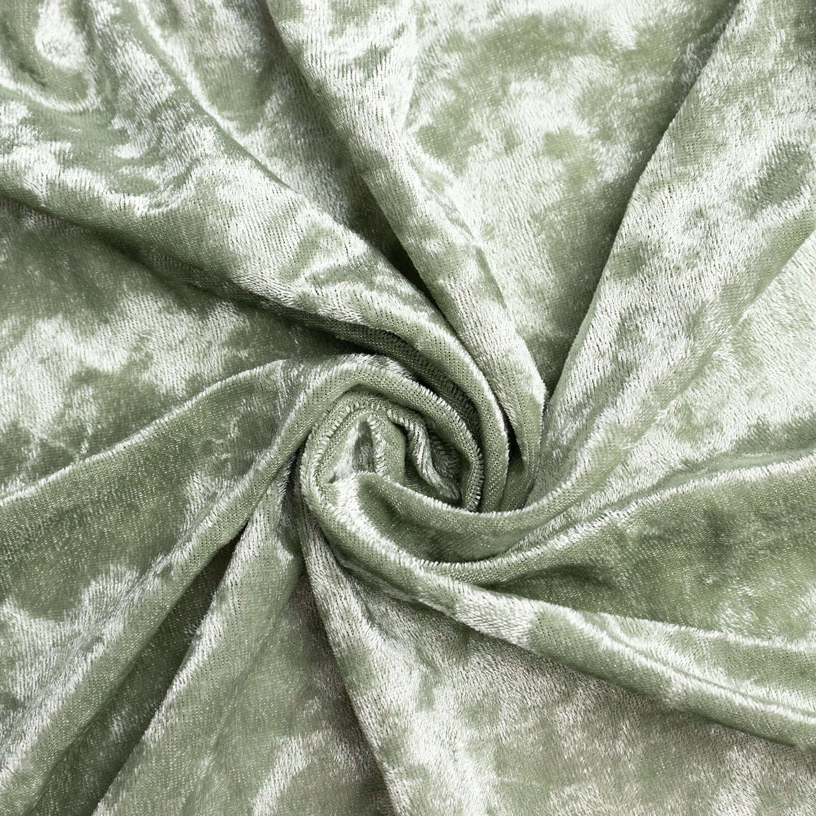 Crushed Velvet Spandex 30" Round Cocktail Table Cover Sage Green Smooth Highboy Tablecloth - Bell Racket Store