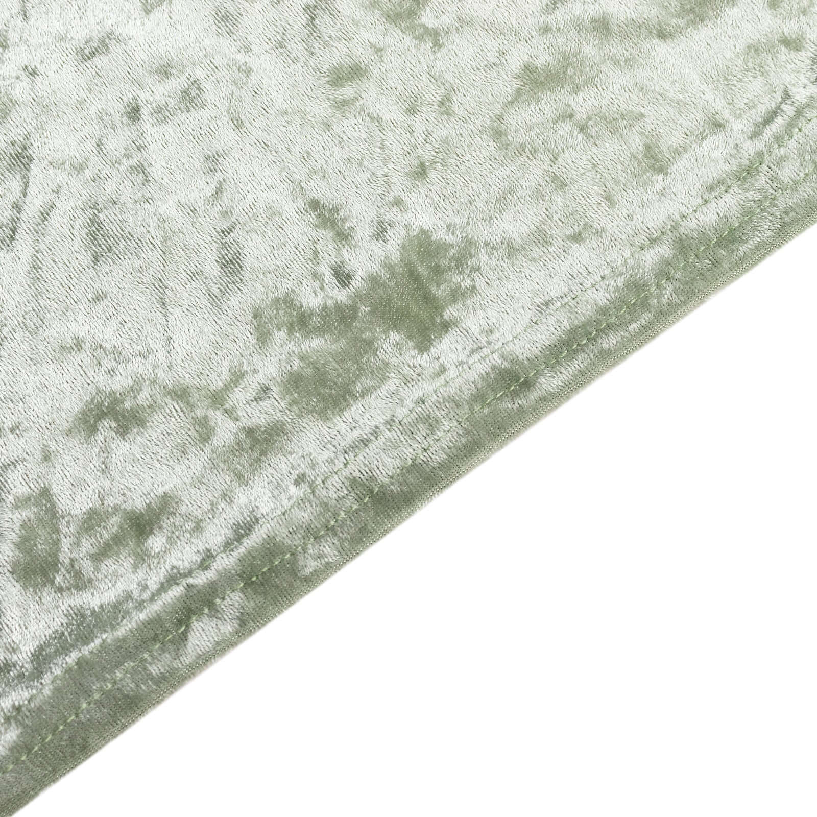 Crushed Velvet Spandex 30" Round Cocktail Table Cover Sage Green Smooth Highboy Tablecloth - Bell Racket Store