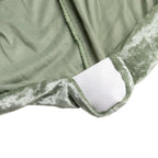 Crushed Velvet Spandex 30" Round Cocktail Table Cover Sage Green Smooth Highboy Tablecloth - Bell Racket Store