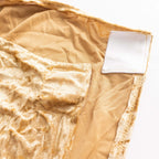 Crushed Velvet Spandex Banquet Chair Cover Fitted Slipcover Champagne - Stretch 190GSM Slipcover with Foot Pockets - Bell Racket Store