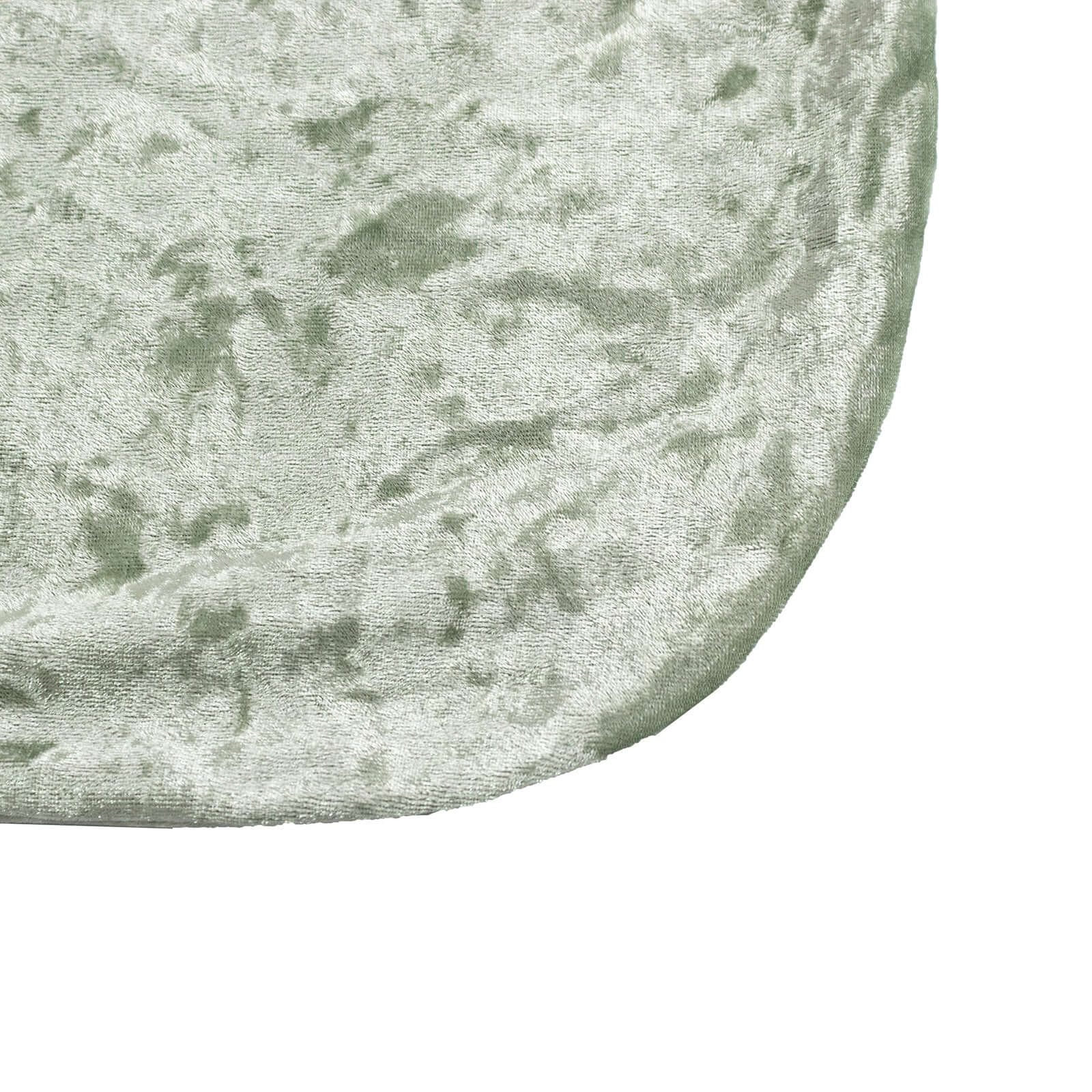 Crushed Velvet Spandex Banquet Chair Cover Fitted Slipcover Sage Green - Stretch 190GSM Slipcover with Foot Pockets - Bell Racket Store