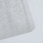 Crystal Rhinestone 10"x108" Table Runner Silver - Chic Diamond Accent - Bell Racket Store