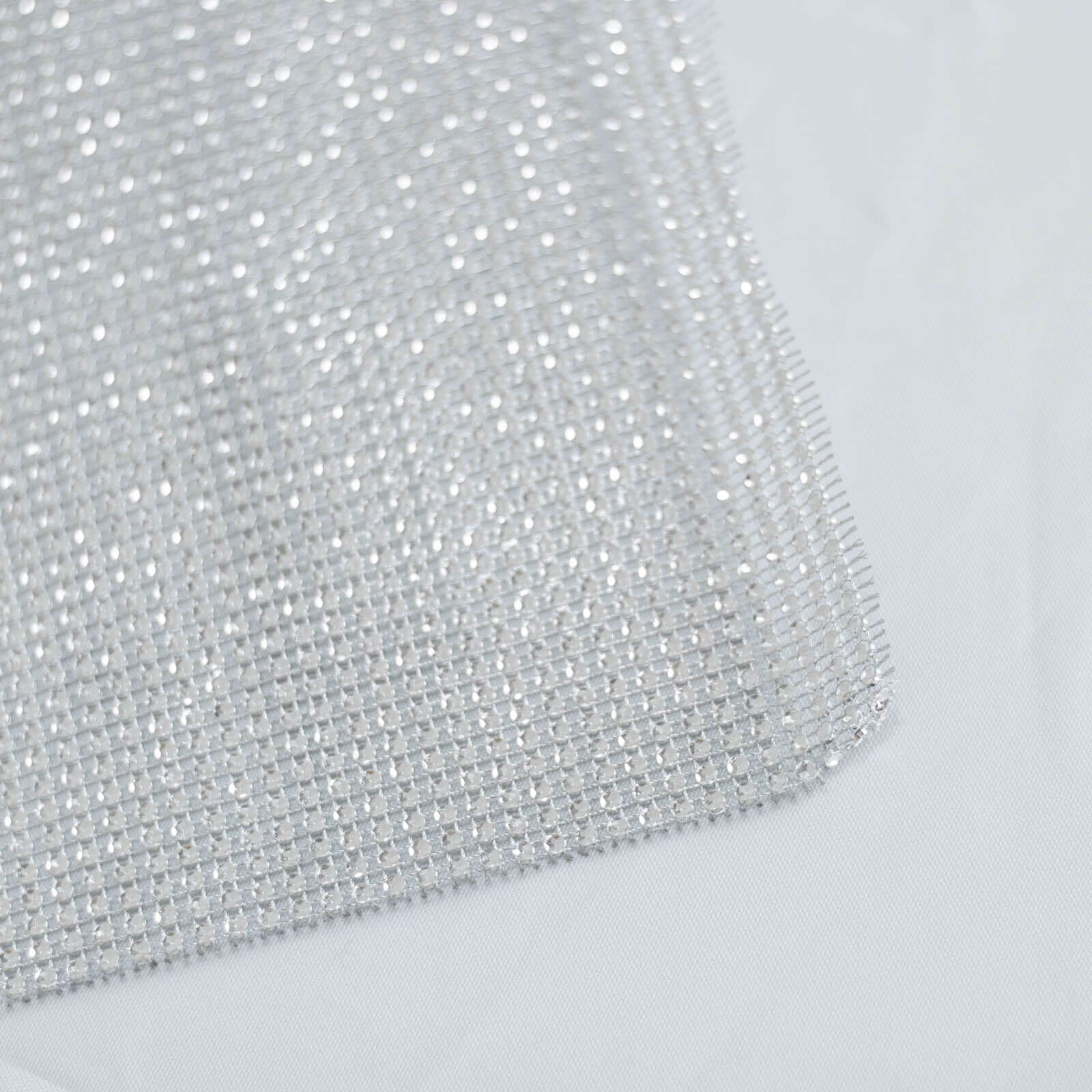 Crystal Rhinestone 10"x108" Table Runner Silver - Chic Diamond Accent - Bell Racket Store