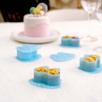 12-Pack Fillable Mini Candy Container in Baby Feet Style Light Blue - Unique Candy Treat Favor Boxes for Baby Shower 3.5"