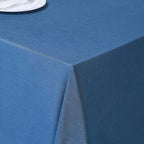 Polyester 90"x132" Rectangle Tablecloth Dark Denim Blue - Seamless Faux Denim Design for Classy Celebrations