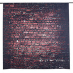 8ftx8ft Dark Red Vintage Brick Wall Vinyl Photo Shoot Backdrop
