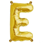 13" Gold Letter & Number Balloons, Shiny Metallic Mylar Foil Alphabet Balloons