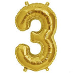 16" Shiny Metallic Gold Mylar Foil Alphabet Letter & Number Balloons
