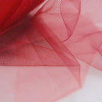 6"x100 Yards Red Tulle Fabric Bolt, Sheer Fabric Spool Roll For Crafts