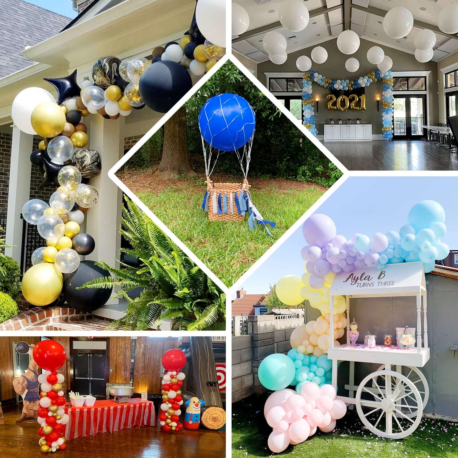 2 Pack 32" Large Matte Pastel Pink Helium Air Premium Latex Balloons