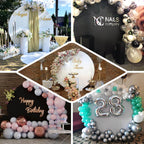 7.5ft Black Round Spandex Fit Party Backdrop Stand Cover