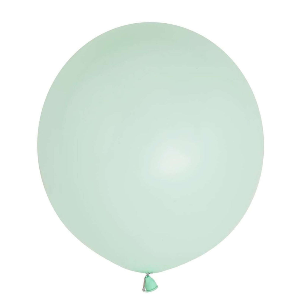 10 Pack 18" Matte Pastel Seafoam Helium or Air Latex Party Balloons
