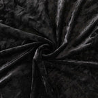 Black Crushed Velvet Backdrop Curtain â€“ 8ft x 8ft Event Drape with Rod Pocket, Privacy Panel for Photo Booths & Events