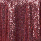 Sequin 72"x72" Table Overlay Square Tablecloth Burgundy - Sparkly Table Cover