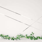 100 Yds 3/8" Silver Metallic Film Tape Adhesive, DIY Floral Wrap Craft Decor Tape - Polyester with Acrylic