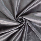 Charcoal Gray Crushed Velvet Backdrop Curtain â€“ 8ft x 8ft Event Drape with Rod Pocket, Privacy Panel for Photo Booths & Events
