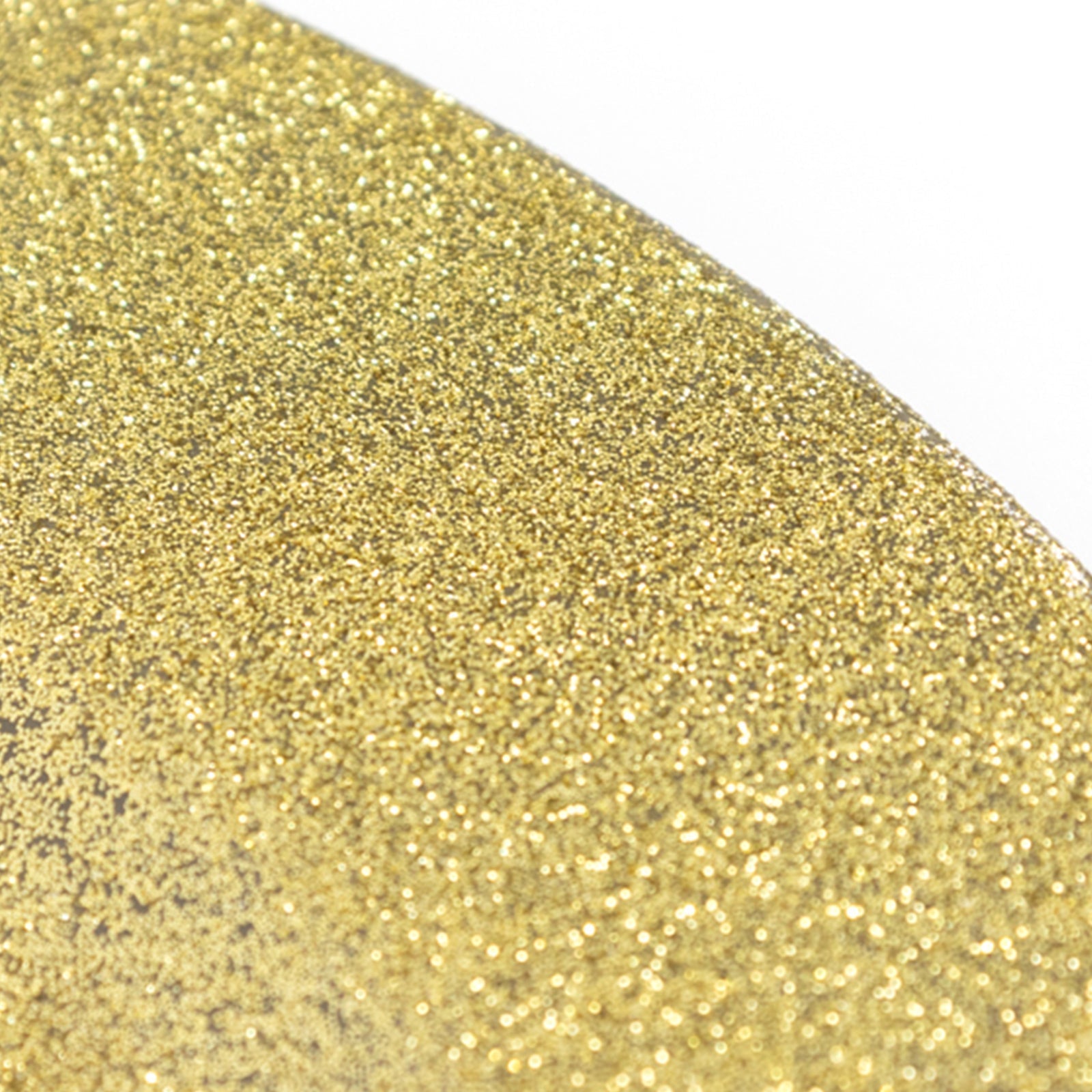 6-Pack Acrylic Plastic Round Charger Plates 13" in Gold with Dust Free Glitter Finish, Decorative Dinner Party Charger Tableware