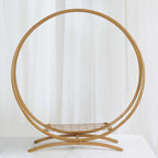 Double Frame Hoop Table Centerpiece Metal Gold - Wedding Cake Display & Flower Stand 24"