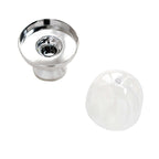 12-Pack Fillable Mini Pedestal Candy Container Clear/Silver - Decorative Candy Treat Favor Boxes with Dome Lid 4"