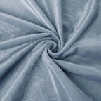 Premium Velvet 90"x156" Rectangle Tablecloth Dusty Blue - Reusable Soft & Seamless Table Cover