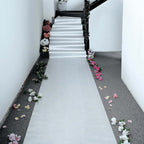 3ftx50ft Silver Sparkle Glitter Wedding Aisle Runner, Non-Woven Red Carpet Runner Prom, Hollywood, Glam Parties