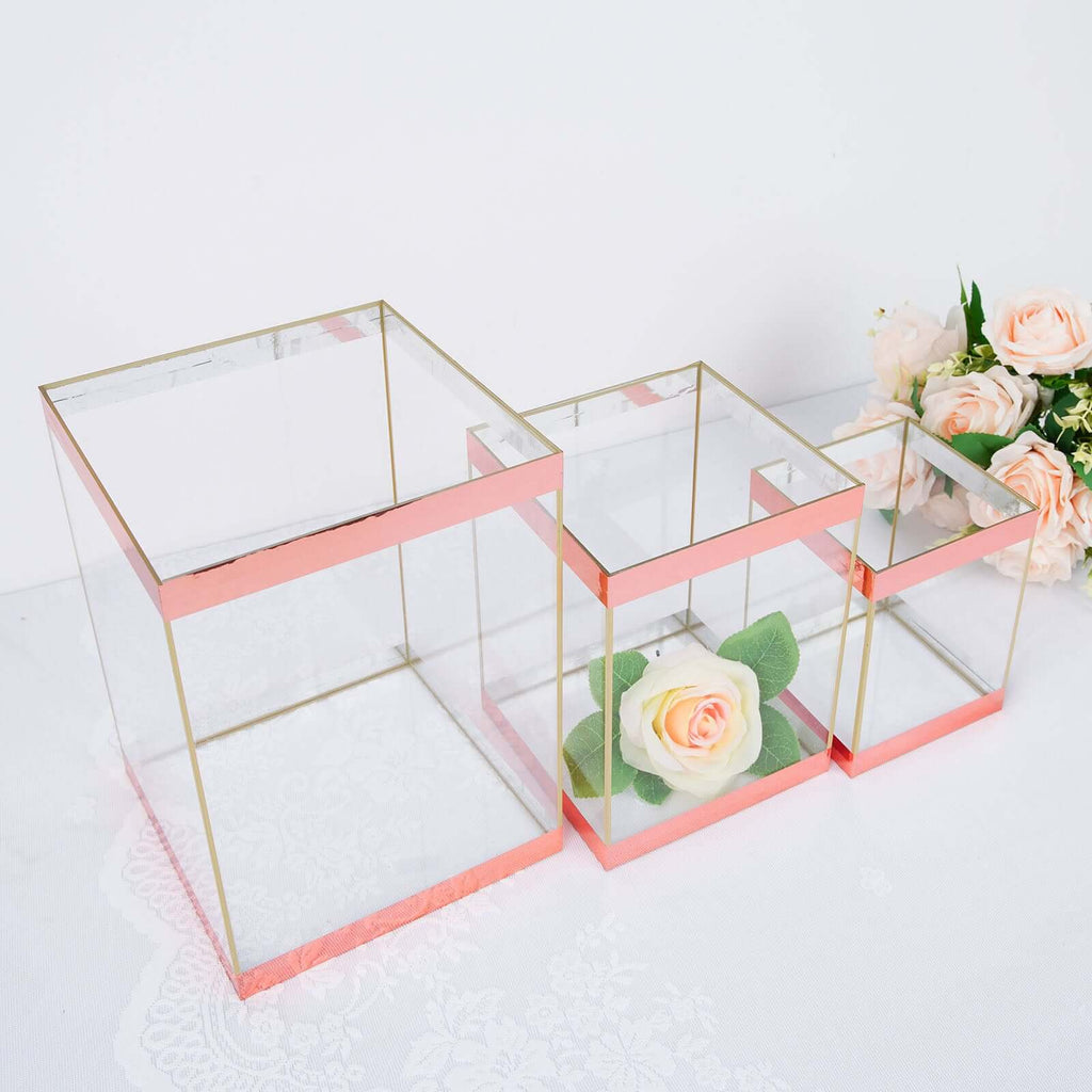 100 Yds 3/4" Rose Gold Metallic Film Tape Adhesive, DIY Floral Wrap Craft Decor Tape - Polyester with Acrylic