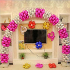 10 Pack 15" Shiny Green Four Leaf Clover Shaped Mylar Foil Balloons