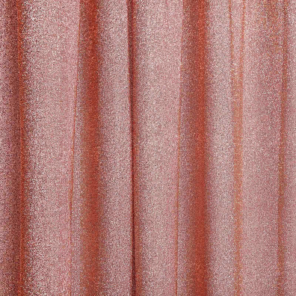 20ftx10ft Rose Gold Metallic Shimmer Tinsel Event Curtain Drapes, Backdrop Event Panel