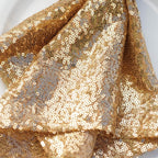 Sequin 20"x20" Napkin Gold - Shimmering Decorative Dinner Napkin for Weddings & Events