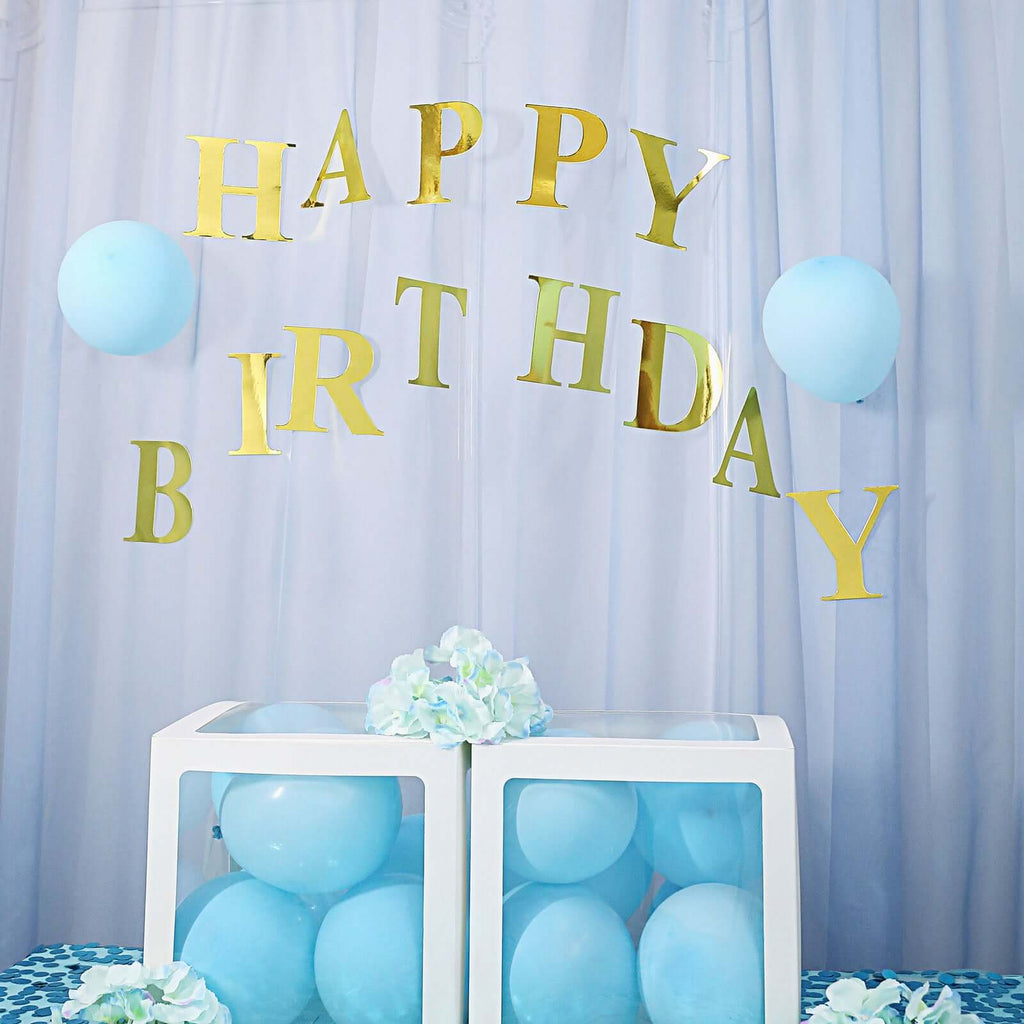 4-Pack Stickers Banner Custom Alphabet "W" Design Gold - Text Stick-On Decorative Letters 5"