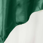 Satin 90"x90" Table Overlay Square Tablecloth Hunter Emerald Green - Smooth Finish Table Topper