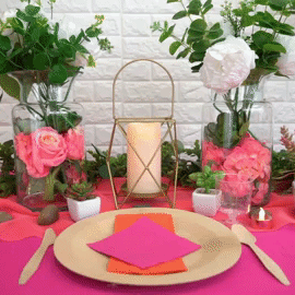 Set of 5 LED Flickering Pillar Candles Color Changing Ivory with Remote - Battery Operated 4", 5", 6"