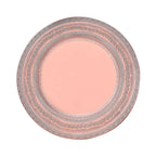 6-Pack Acrylic Round Charger Plates 13" in Rose Gold with Lace Embossed Rim, Rustic Plastic Decorative Charger Tableware