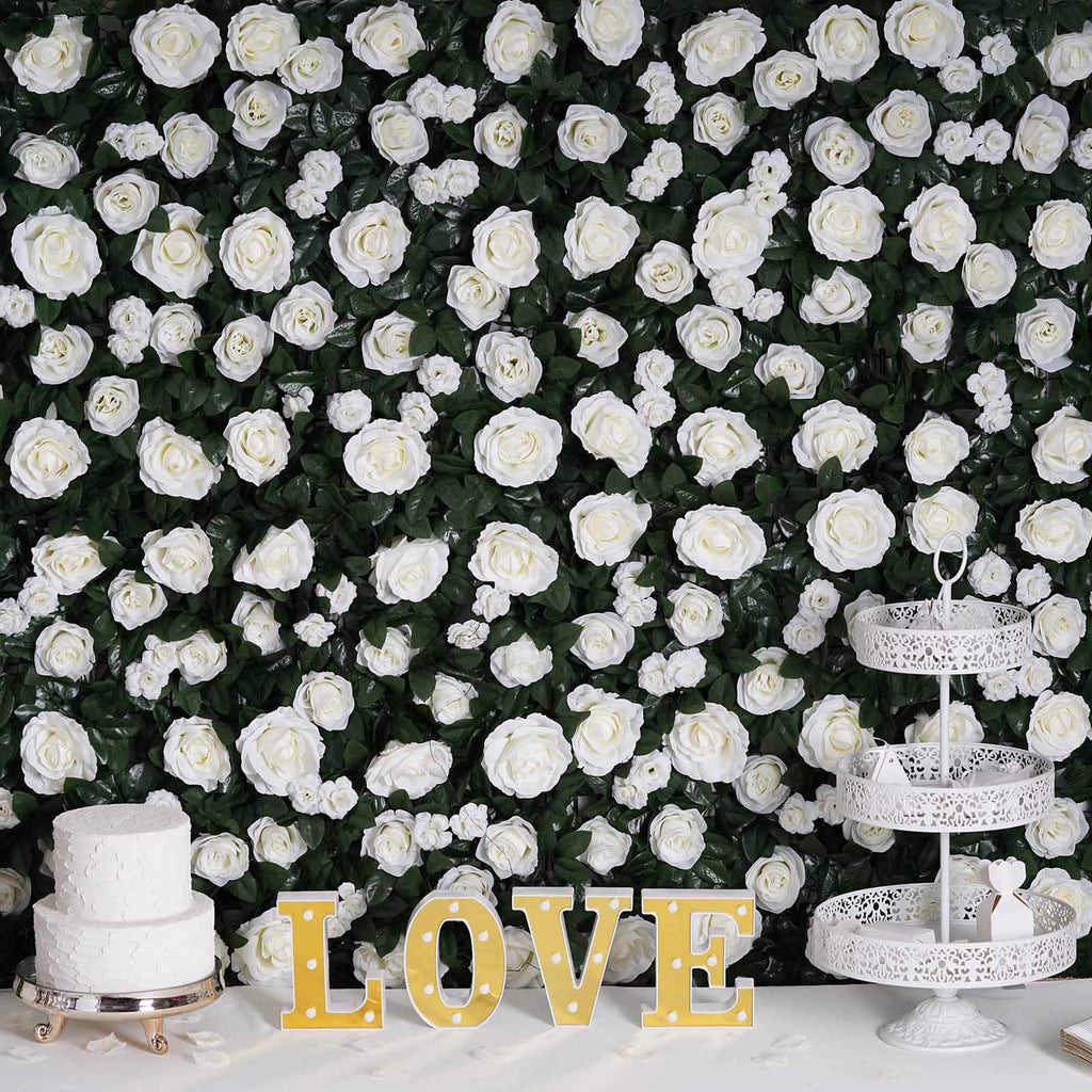 3D Marquee Letter "L" Warm White 4 LED Lights Gold - Chic Light-Up Decor for Events 6"